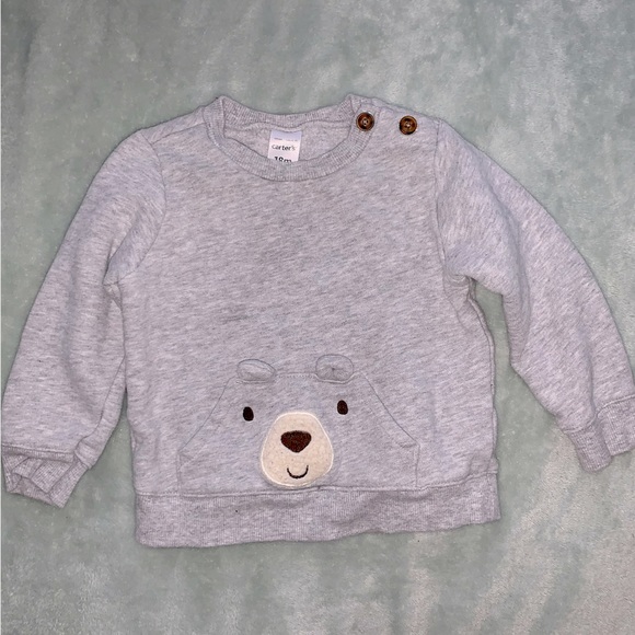 Carters Brown Bear 4 Piece Matching Set Size 18 Months - Picture 5 of 9